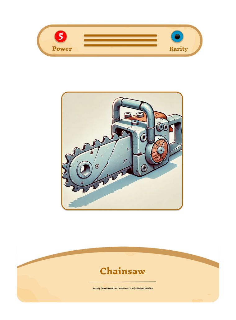 Chainsaw prototype card